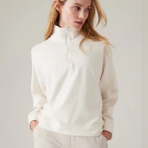 Athleta • Retroterry 1/4 Zip Pullover